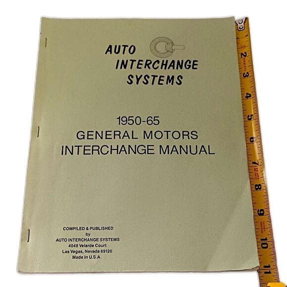 Auto Interchange Systems Booklet 1950-65 General Motors Interchange Manual Vtg.  - Picture 15 of 16